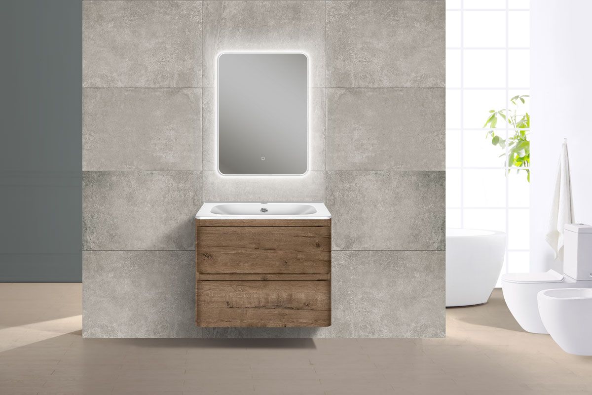 Приобрести vincea тумба подвесная vico 60 см, дуб винтаж с белой раковиной vmc-2v600vo;vcb-2vp600w