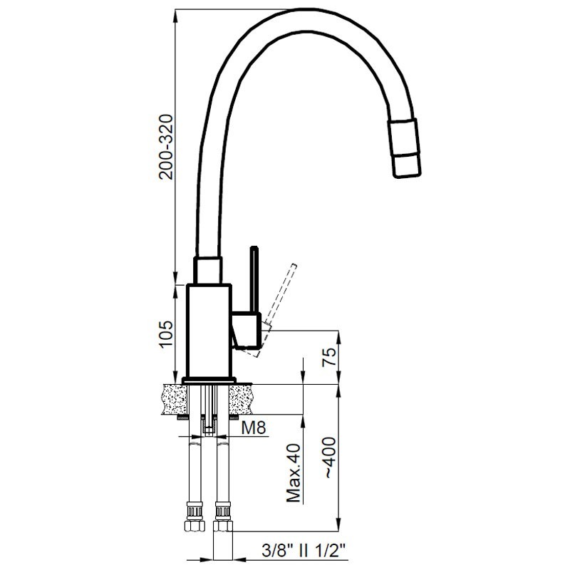 Приобрести azario смеситель для кухни tasco, черный\хром az15494321