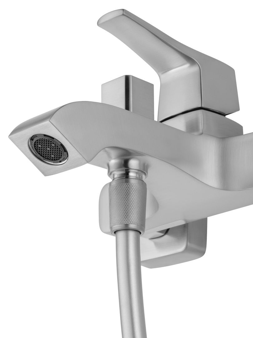 Приобрести смеситель для ванны с душем wonzon & woghand flex, брашированный никель (ww-88037072-bn)