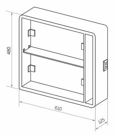 Приобрести continent зеркало шкаф с подсветкой torneo black 80х80 см, сенсорный включатель, черное