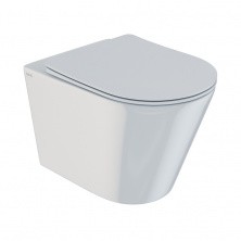 IDDIS Унитаз подвесной безободковый Calipso, с тонкой крышкой микролифт, CALRDSEi25