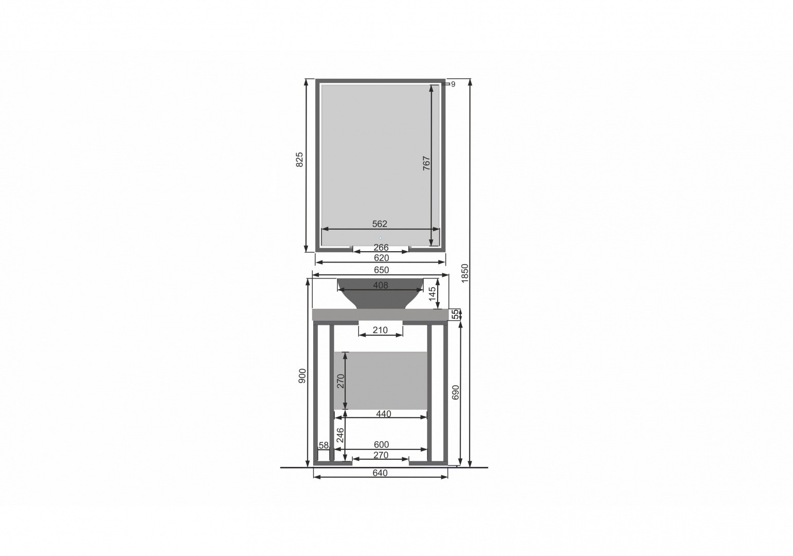Приобрести зеркало velvex gelou 65 см zkgel.60-21