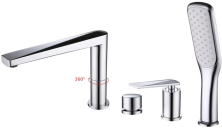 Boheme Смеситель для ванны Venturo, врезной, хром 370