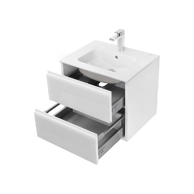 Приобрести тумба под раковину, подвесная акватон римини 60 см, белая 1a226601rn010 