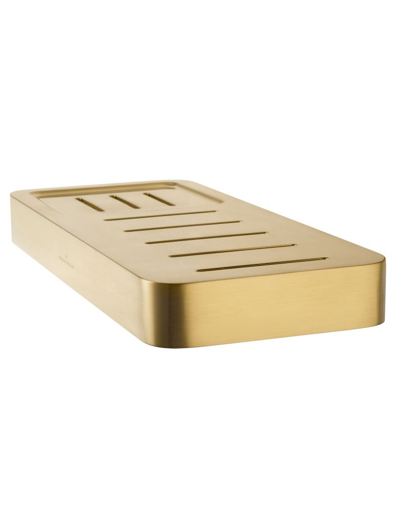 Приобрести мыльница с держателем wonzon & woghand lotte, брашированное золото (ww-8332-bg)