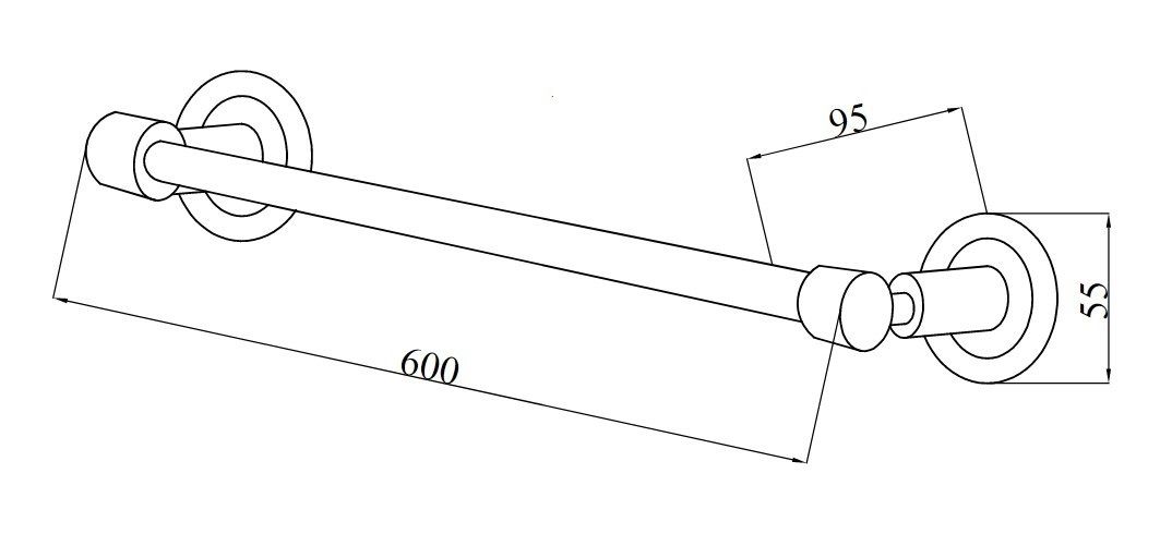Приобрести boheme полотенцедержатель murano 60 см, бронза\белая 10902-b-br