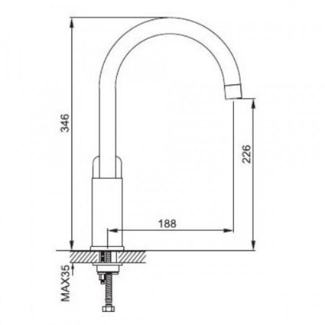 Приобрести gappo смеситель для кухни g4048 с высоким изливом, белый\хром 85066