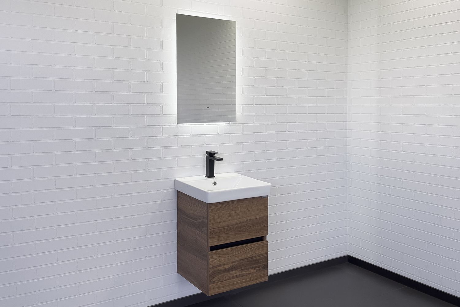 Приобрести сomforty тумба с раковиной дартфорд-45 дуб тёмно-коричневый