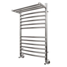 Полотенцесушитель водяной Point 400х800 Альфа П11 с полкой, хром PN05148SP