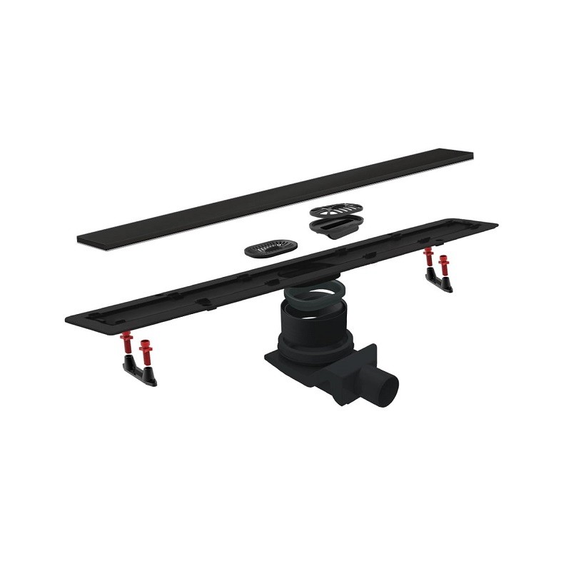 Приобрести pestan душевой трап confluo frameless line 650 black glass