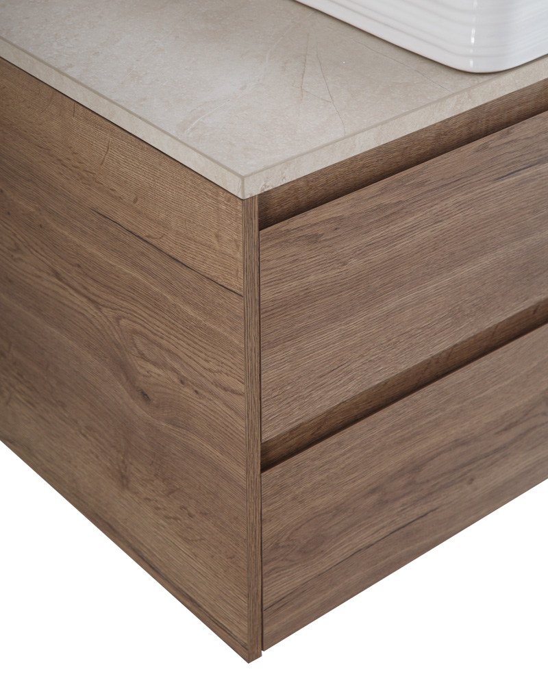 Приобрести belbagno тумба со столешницей kraft 100 см, подвесная rovere tabacco