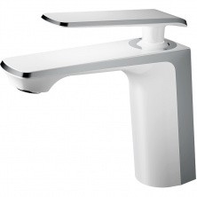 HAIBA Смеситель для раковины 152мм, белый\хром HB-10548-8