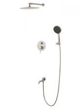 Душевая система встраиваемая WONZON & WOGHAND STICK, Брашированный никель (WW-88939017-BN)