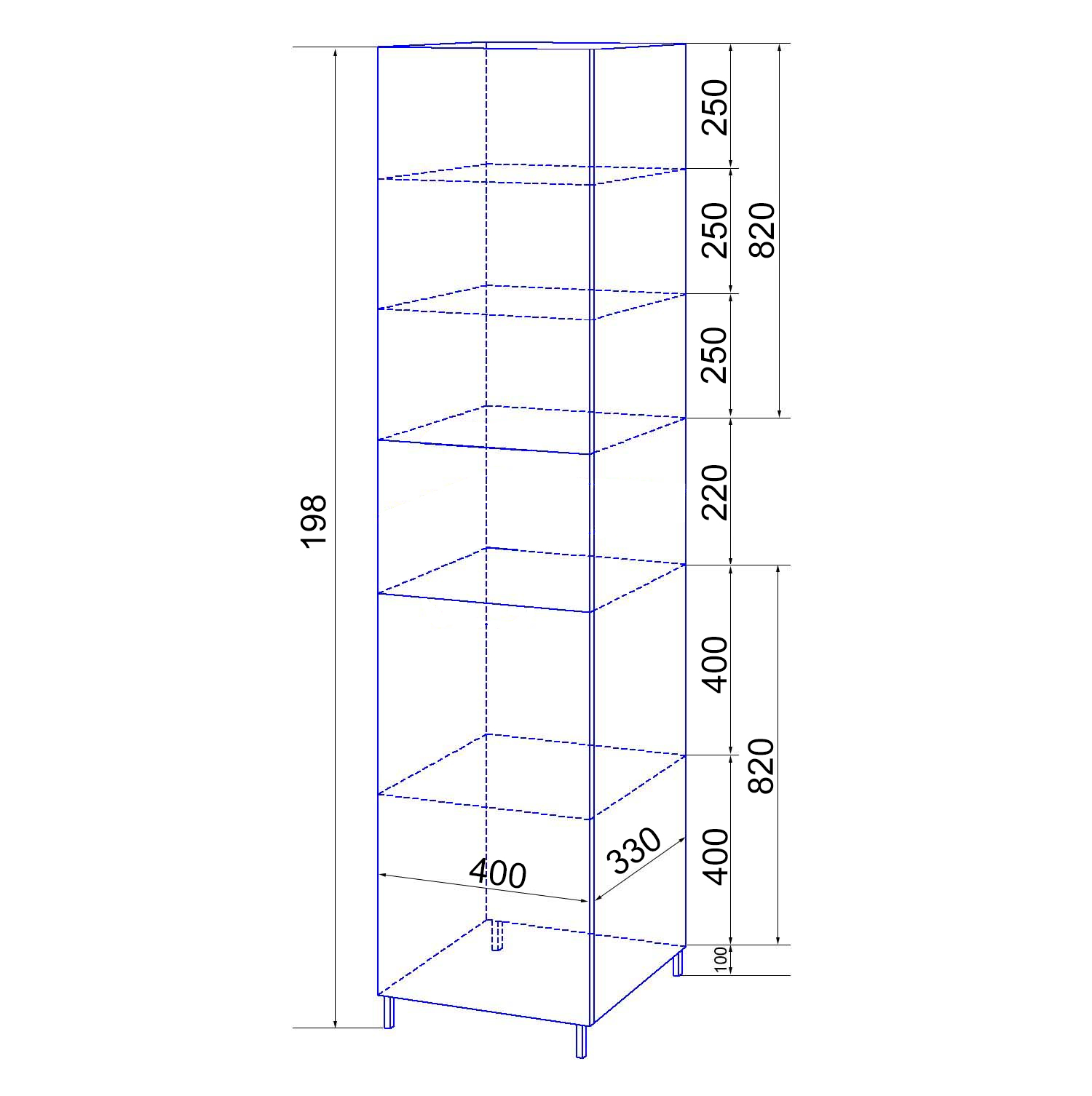 Приобрести loranto пенал karina 40 40х198 см, напольный, правый, белый (cs00086528)