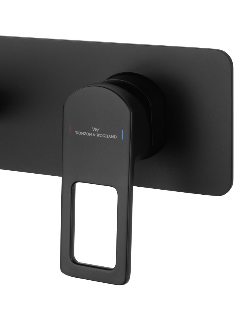 Приобрести смеситель для раковины встраиваемый wonzon & woghand frame, черный матовый (ww-88869010-mb)