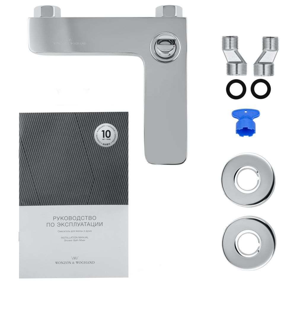 Приобрести смеситель для ванны wonzon & woghand shark, хром (ww-48b3101-cr)