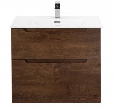 Тумба подвесная с раковиной BelBagno ETNA-600-2C-SO-RW-P 60 см, Rovere Moro