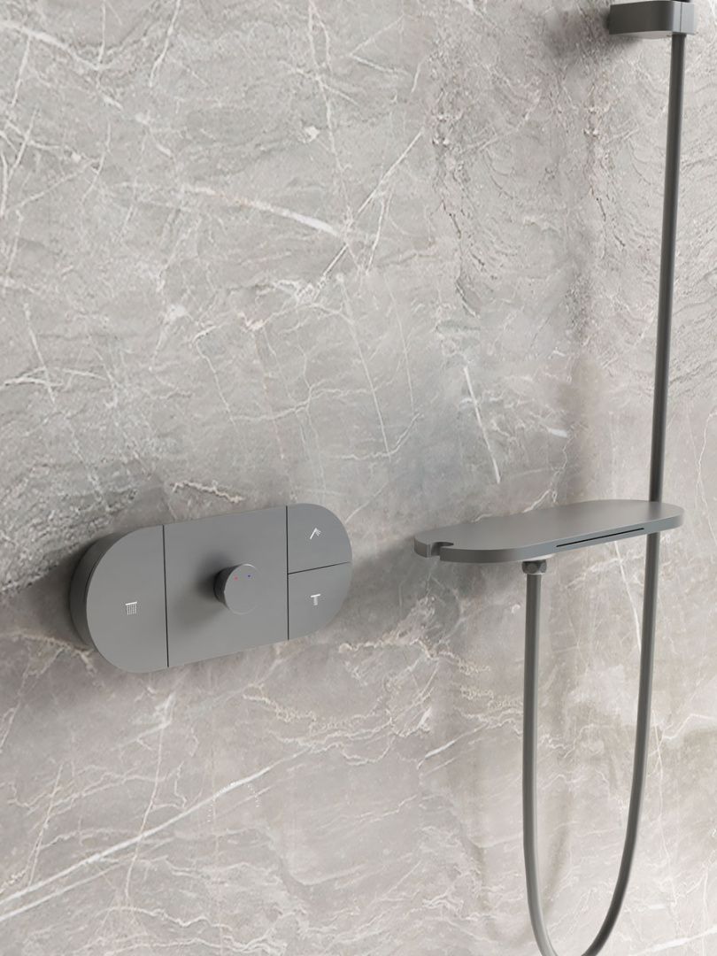 Приобрести vincea встраиваемая душевая система futura, оружейная сталь vsfw-2f12tgm