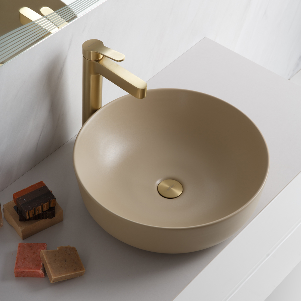 Приобрести belbagno накладная раковина 41х41 см, бежевый bb1315-h316
