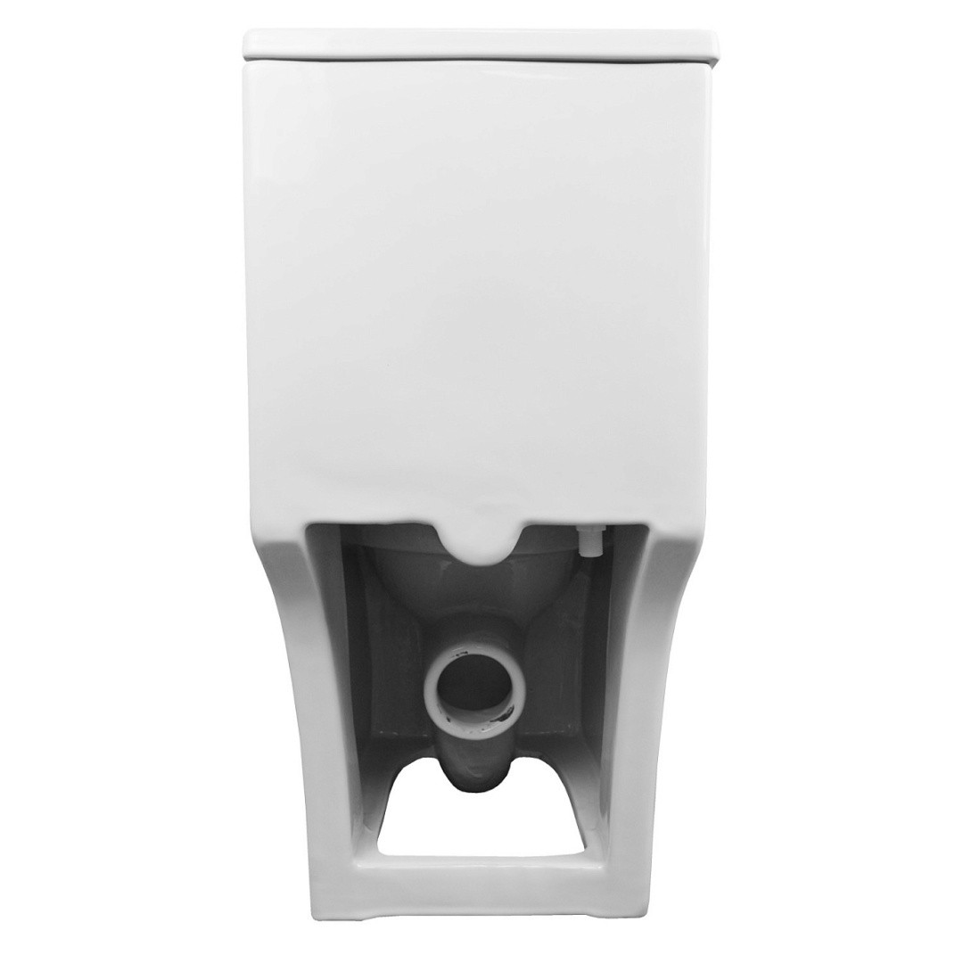 Приобрести azario унитаз - моноблок sente 375х665x785 напольный, безободковый, горизонтальный слив, сиденье дюропласт микролифт az-8614