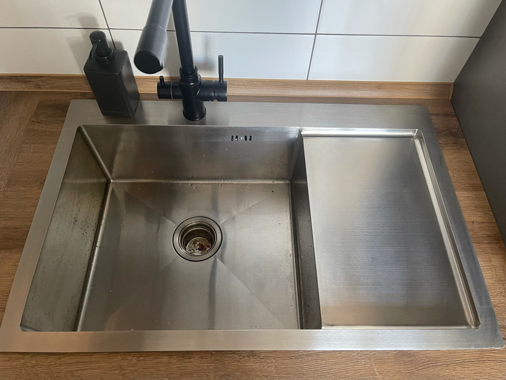 Приобрести gerhans кухонная мойка 78х51 см, левосторонняя, золото