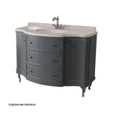 Caprigo Тумба с раковиной IMPERIO 120 см, черная, эмаль