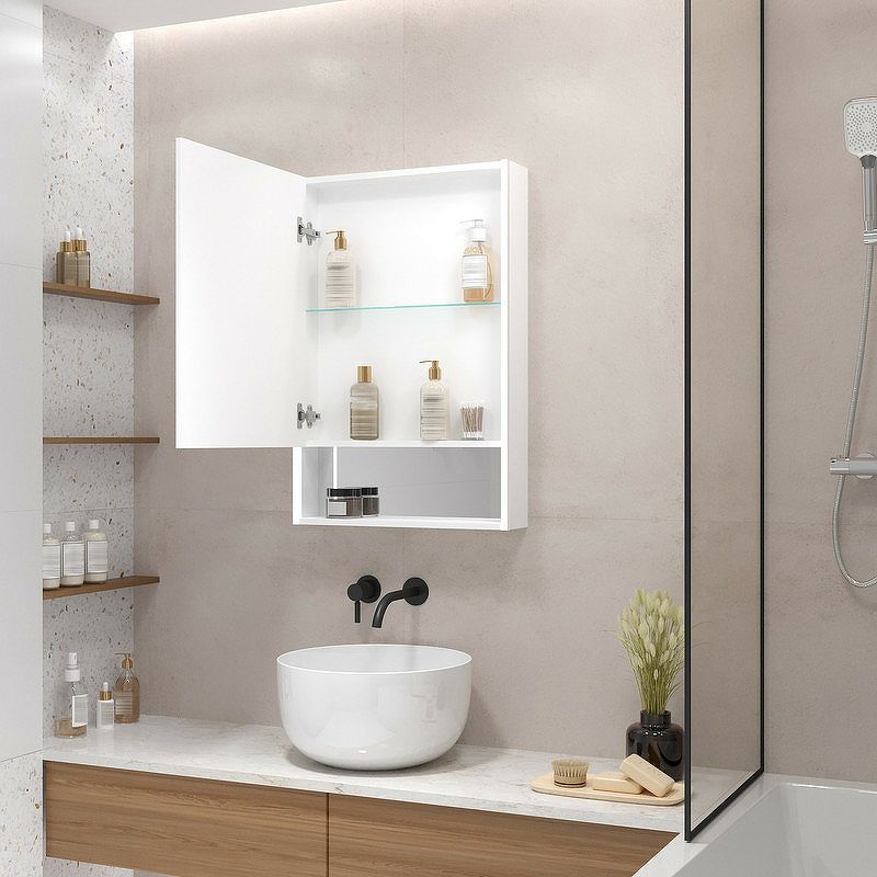 Приобрести continent зеркало шкаф с подсветкой filit 50х80 см, бесконтактный включатель, правосторонее, белое