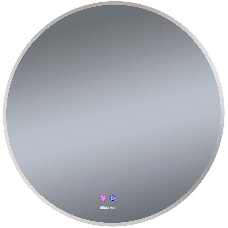 Приобрести grossman зеркало с подсветкой cosmo норма 70х70 см, белое 197070