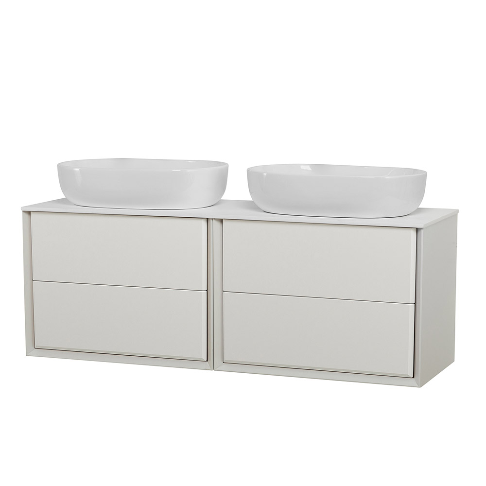 Приобрести cezares тумба со столешницей подвесная bellagio 140 см bianco opaco, белая 54714