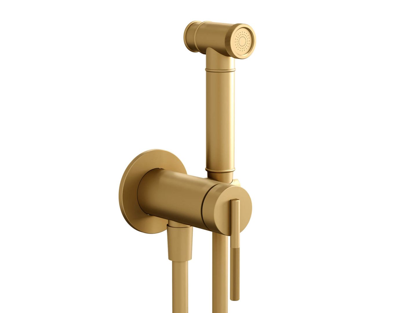 Приобрести hayzburg встраиваемый смеситель с гигиеническим душем, золото матовое hb-4005bg
