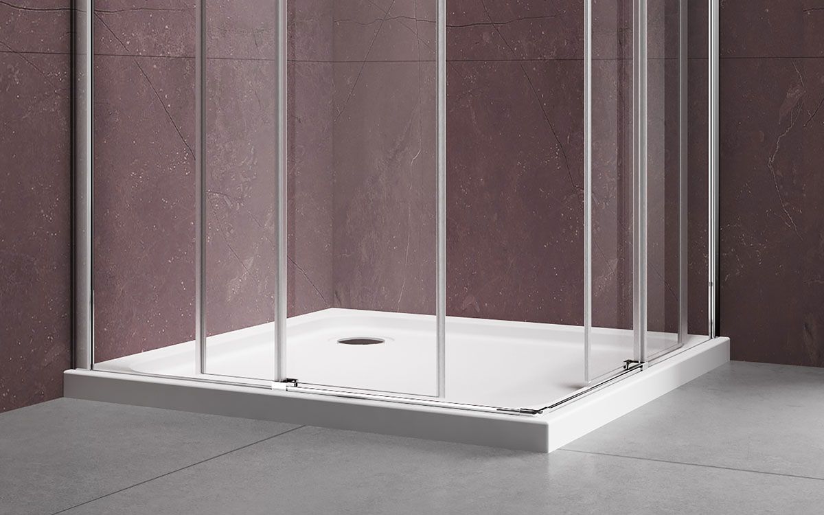 Приобрести vincea душевое ограждение dice 90х90 см, прозрачное, хром vss-4d900cl