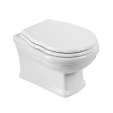 BelBagno Унитаз безободковый подвесной BOHEME с сиденьем дюропласт, микролифт, белый BB115CH/BB115SC