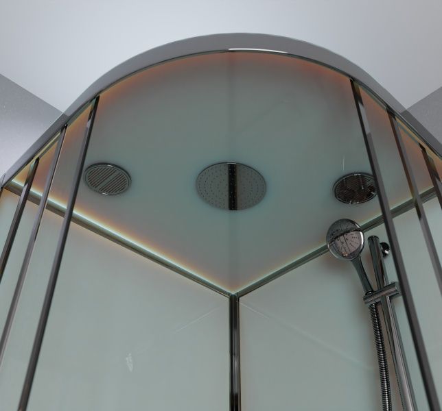 Приобрести frank душевая кабина f409/1 brilliant средний поддон, полукруглая