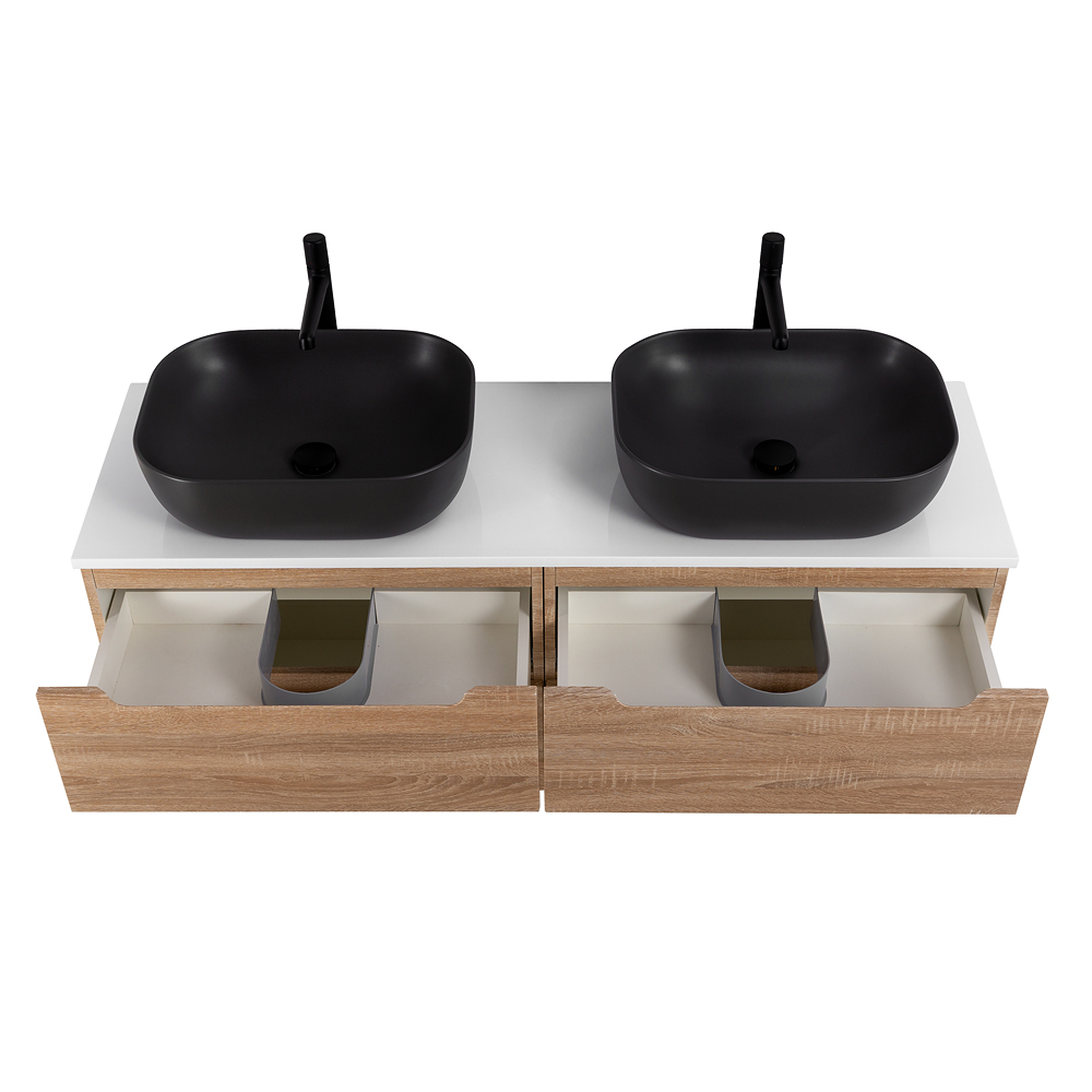 Приобрести belbagno тумба со столешницей etna 120 см, подвесная rovere bianco