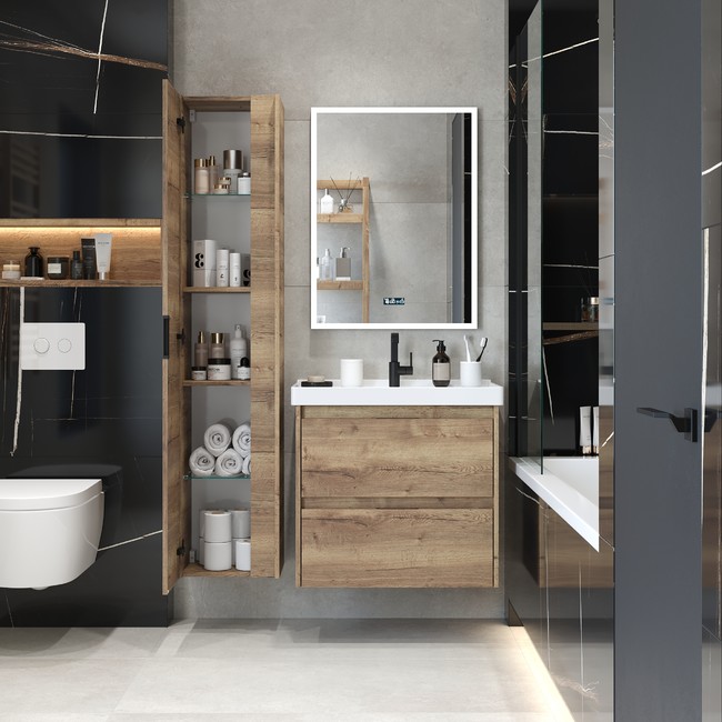 Приобрести briz тумба подвесная bern 60 см, дерево, т18-60