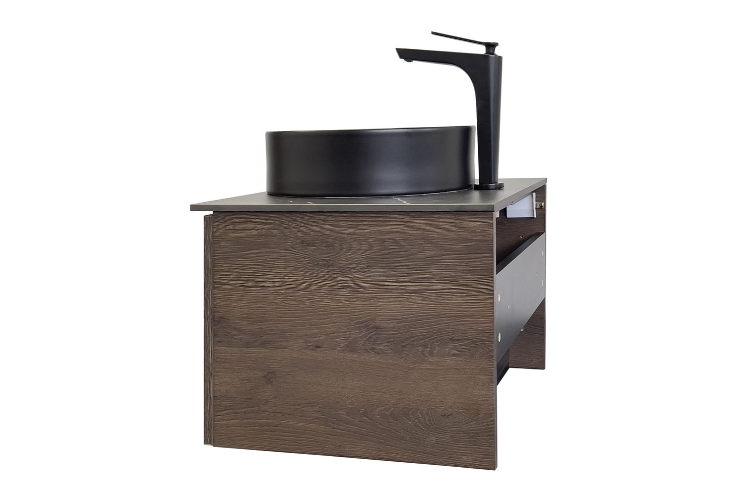 Приобрести сomforty тумба со столешницей и раковиной "портленд-60" дуб шоколадно-коричневый с раковиной 9110mb