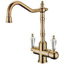 Boheme Смеситель для кухни Medici, бронза\кристаллы 111-SW