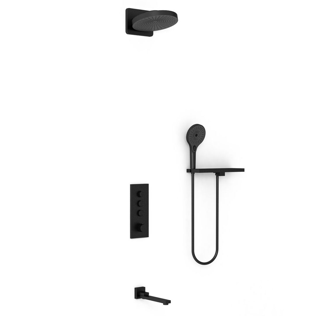 Приобрести vincea встраиваемая душевая система с термостатом, черная матовая vsfw-433ti1rmb