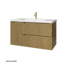 Caprigo Тумба с раковиной TERMIN-Albero STRIPE 100 см, левая, дюна, шпон