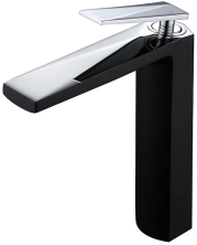 Boheme Смеситель для раковины Venturo, высокий, черный\хром 372-B