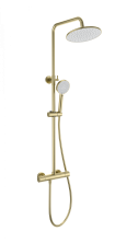Душевая система с термостатом WONZON & WOGHAND INN 4, Брашированное золото (WW-B3047-A-BG)