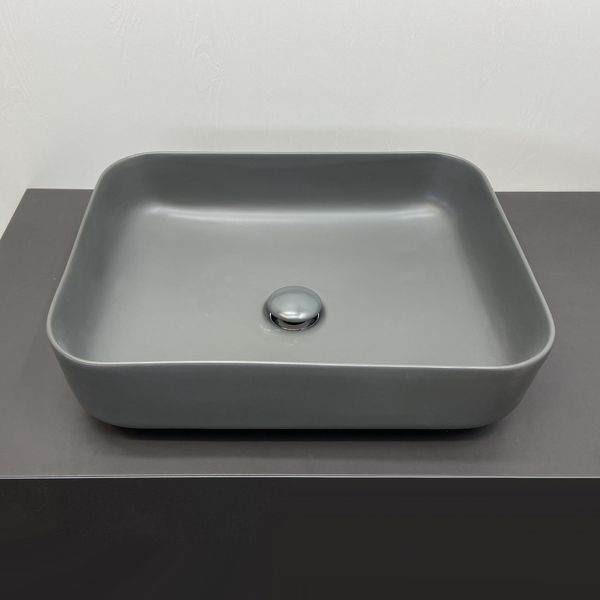 Приобрести comforty раковина накладная t-y9378mdh 50х41 см, графит матовая