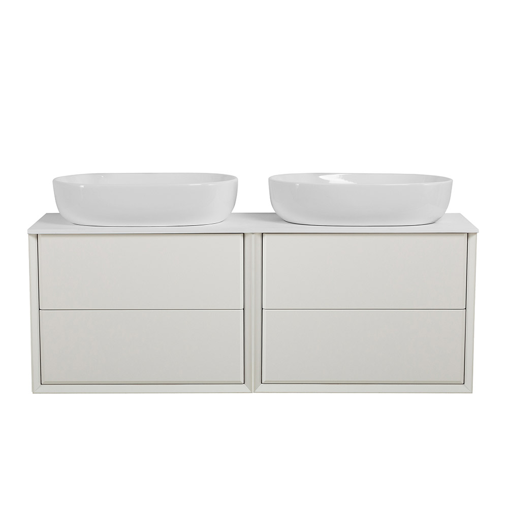 Приобрести cezares тумба со столешницей подвесная bellagio 140 см bianco opaco, белая 54714