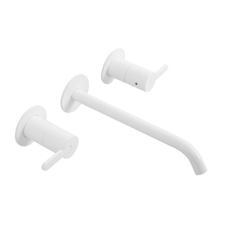 Приобрести cezares смеситель для раковины leaf, скрытый монтаж, белый матовый leaf-bli3l-bio