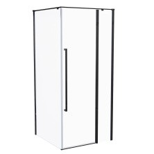 Mirsant Душевое ограждение NEXT Black 90х90 см, черное УТ000057529