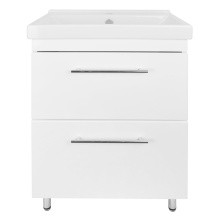 Loranto Тумба напольная с раковиной Karina 60/2Н 60х85 см, белая (CS00086517)