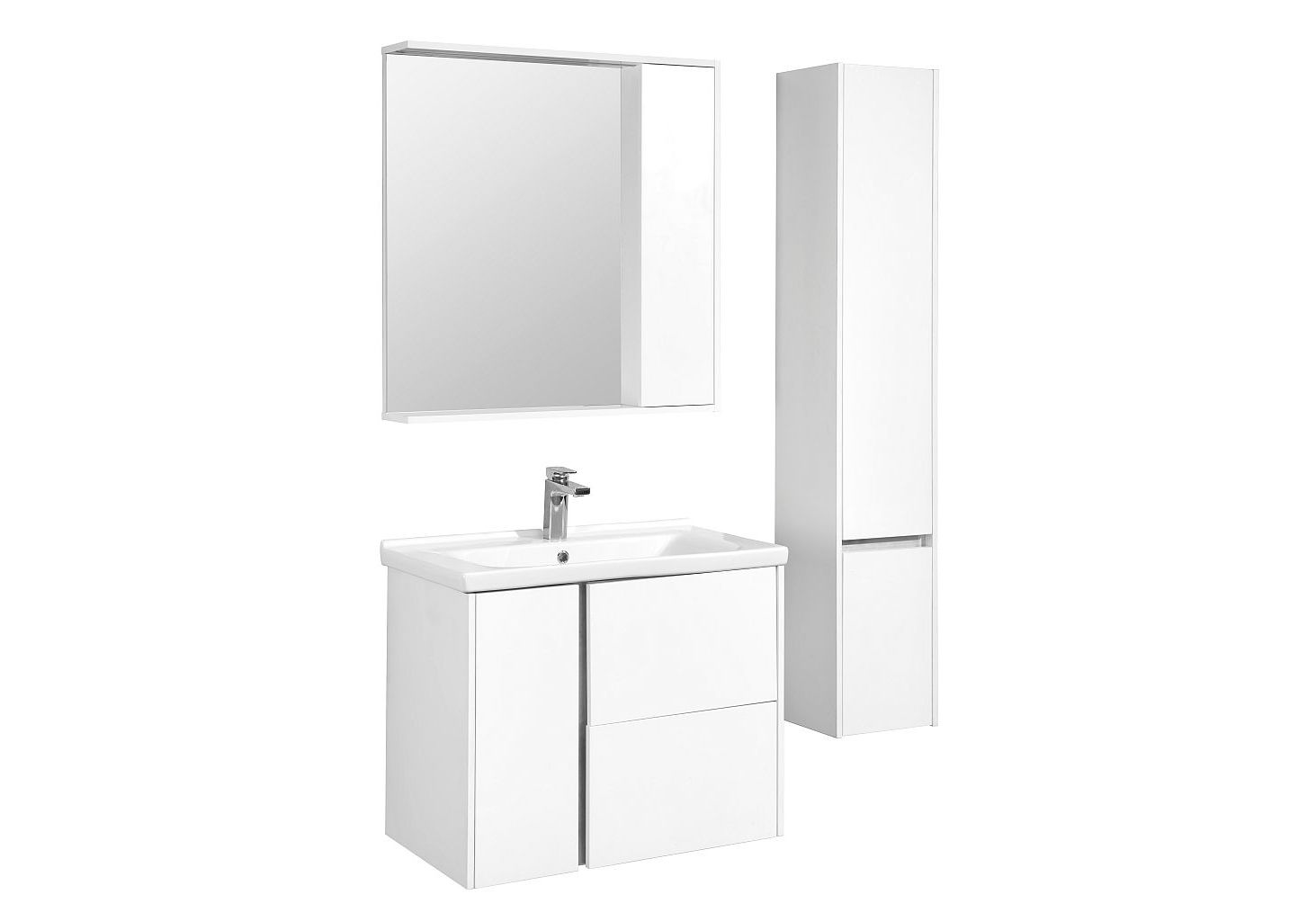 Приобрести зеркальный шкаф акватон стоун 80 см. правое