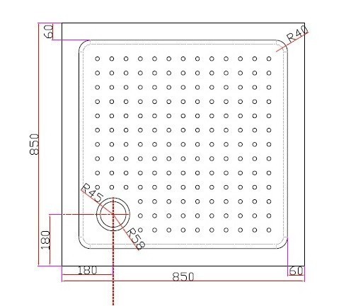 Приобрести cezares поддон акриловый tray 85х85см tray-a-a-85-15-w