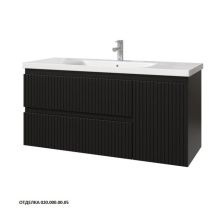 Caprigo Тумба с раковиной FORTE-Smalty STRIPE 120 см, правая, графит, эмаль