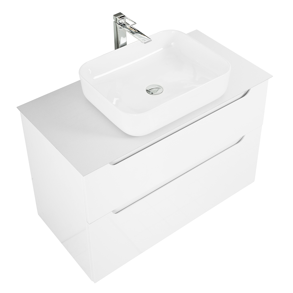 Приобрести belbagno тумба со столешницей etna-h60 100 см, подвесная bianco lucido